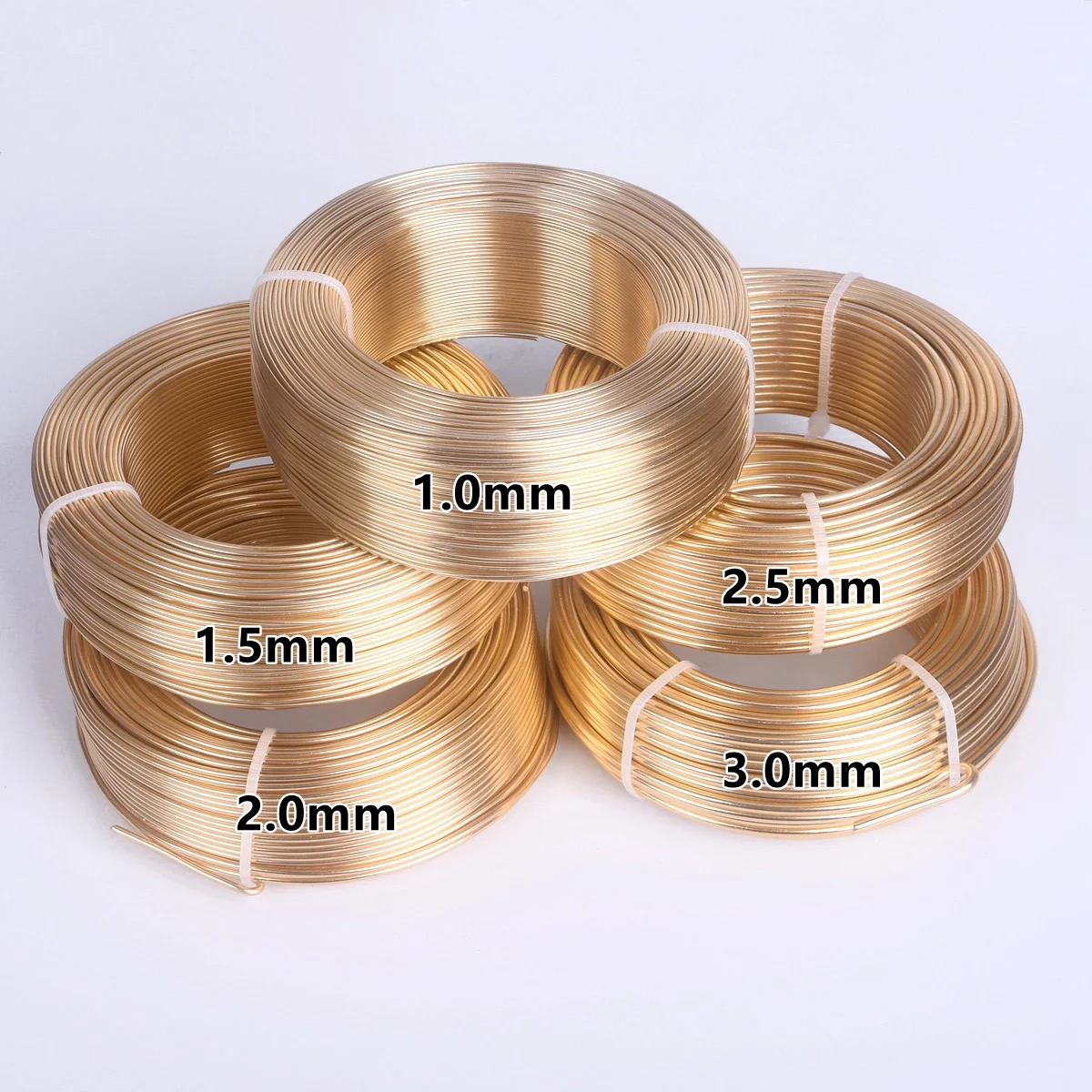 1 Large Roll 0.8mm/1mm/1.5mm/2mm/2.5mm/3mm Aluminium Soft Metal Crafts Beading Wire Cord For Jewelry Making DIY