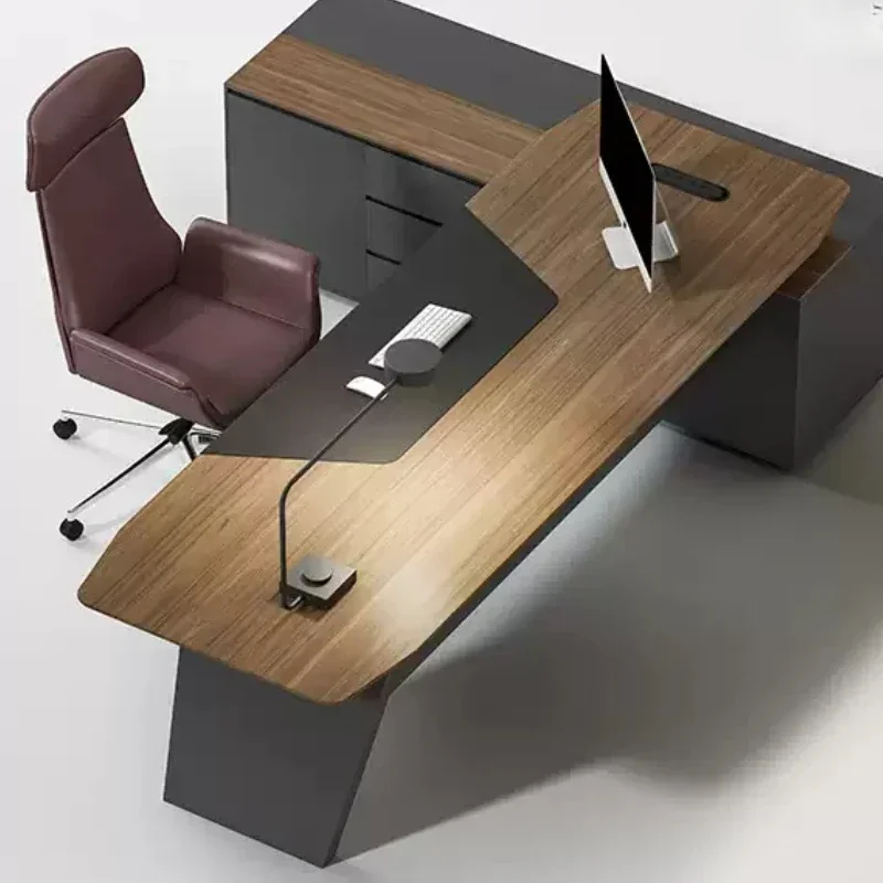 Standing Elegant Home Office Desk Work Executive Luxury Modern Office Desk Laptop Corner Student Escritorio Oficina Furniture