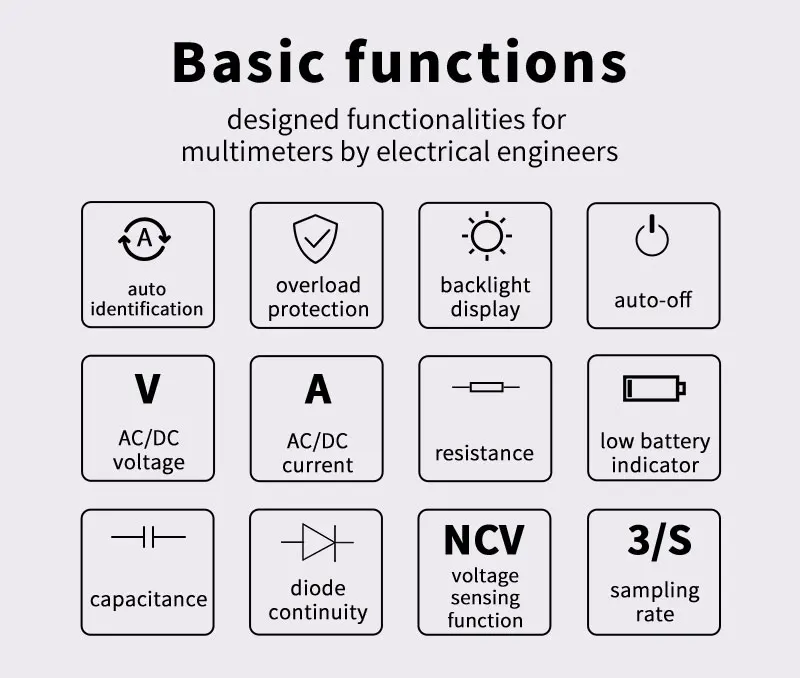 ZOYI ZT-82 Multimeter digital high-precision multi-function automatic digital display intelligent maintenance Electrical multime