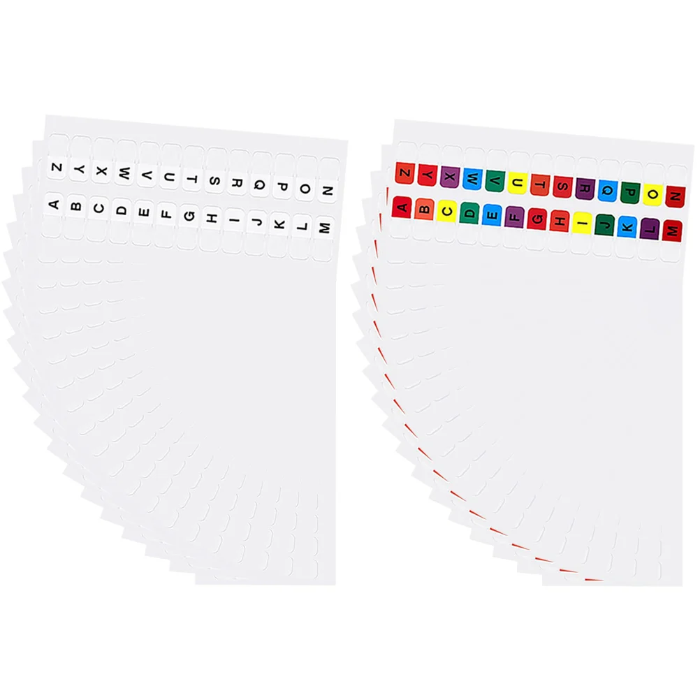 

30 Sheets Alphabet Notepad Adhesive Markers Plastic Stickers Book Flags Memo Notes Office Home Use Index Label Binders