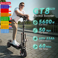 FENGQS GT8 PRO Electric Scooter 85 km/h Max Speed 60V 33Ah Battery 5600W Dual Motor 100KM Max Range Off-Road Tire E-Scooter