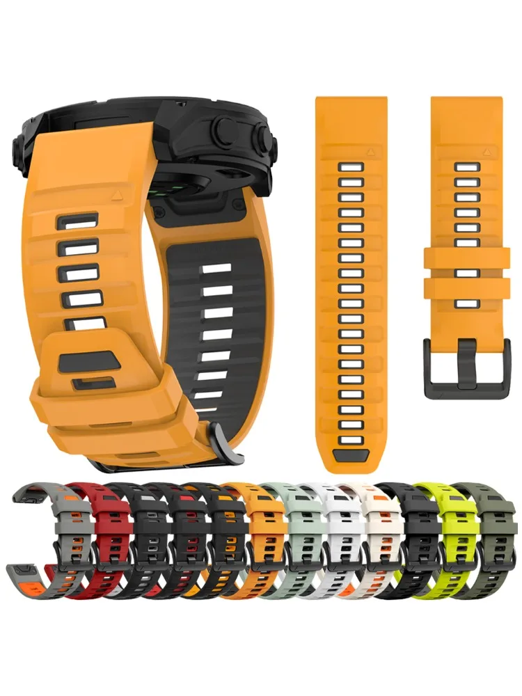 22/26mm Quickfit Officiële Band voor Garmin Fenix 8 Pro 47mm 51mm E 7 7X/Epix Pro/6 6X/Enduro 3 Zachte Sport Siliconen Band Armband - afbeelding 2