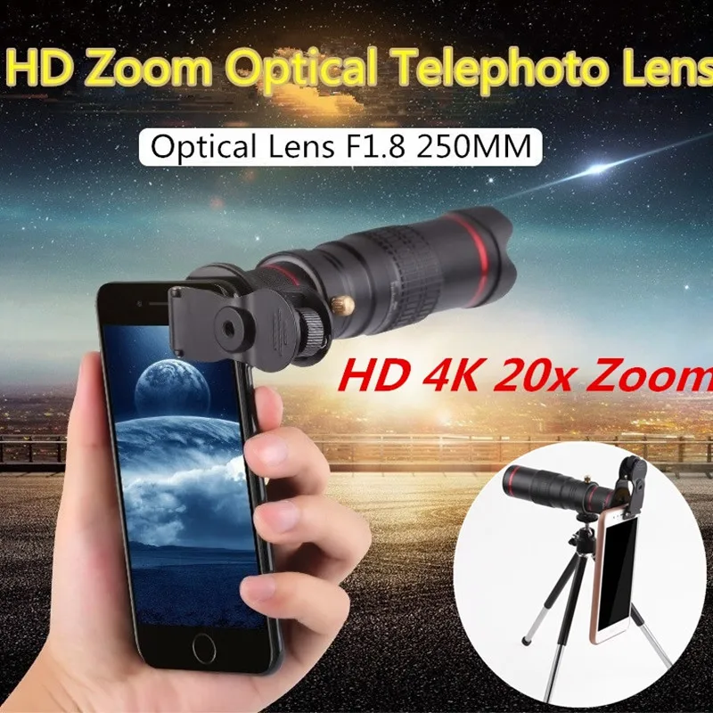 Hd 4K 20X Zoom Mobi… - image