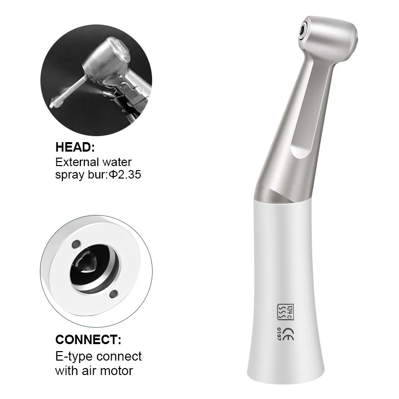 FX Style Slow Speed Handpiece Push Button 1:1 Ratio Contra Angle With Ball Bearing Polishing Dentist Tool