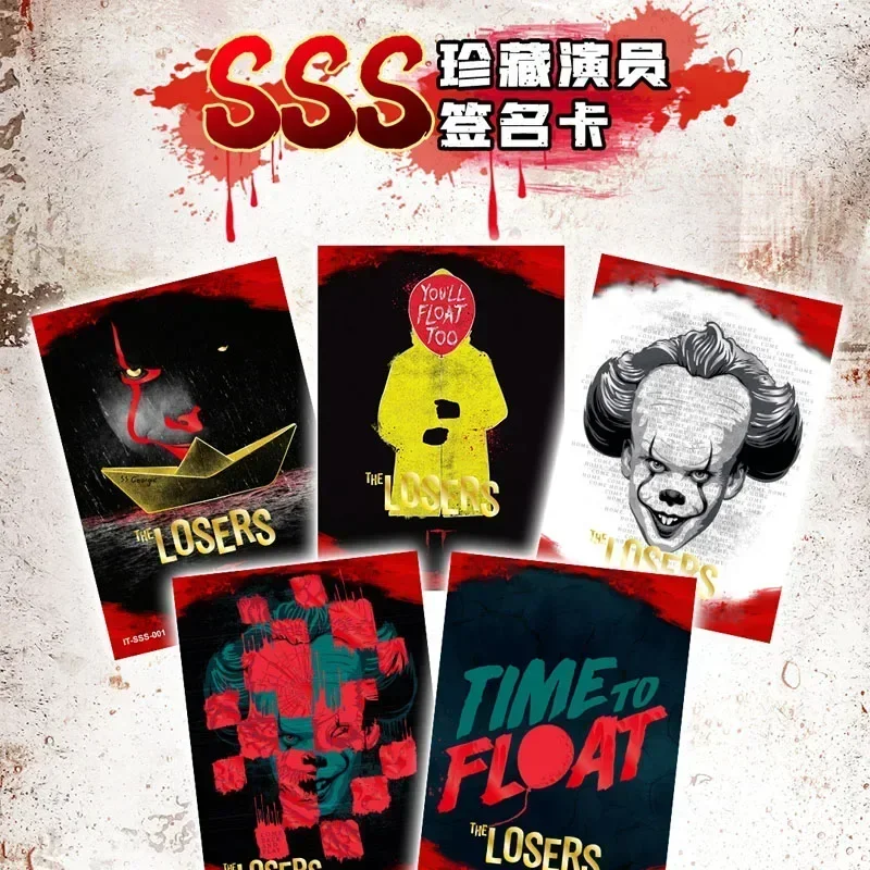 Horror Movie IT Series Peripheral Collection Cards Pack Pennywise Character TCG Game Playing Board Card Children Birthday Gifts