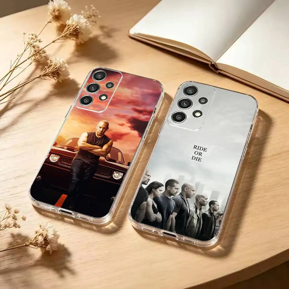Funda de Teléfono Vin Diesel-Letty Ortiz, Funda de TPU Transparente Suave para Samsung S25, S24, S21, S22, S23, S30, Ultra, S20, Plus
