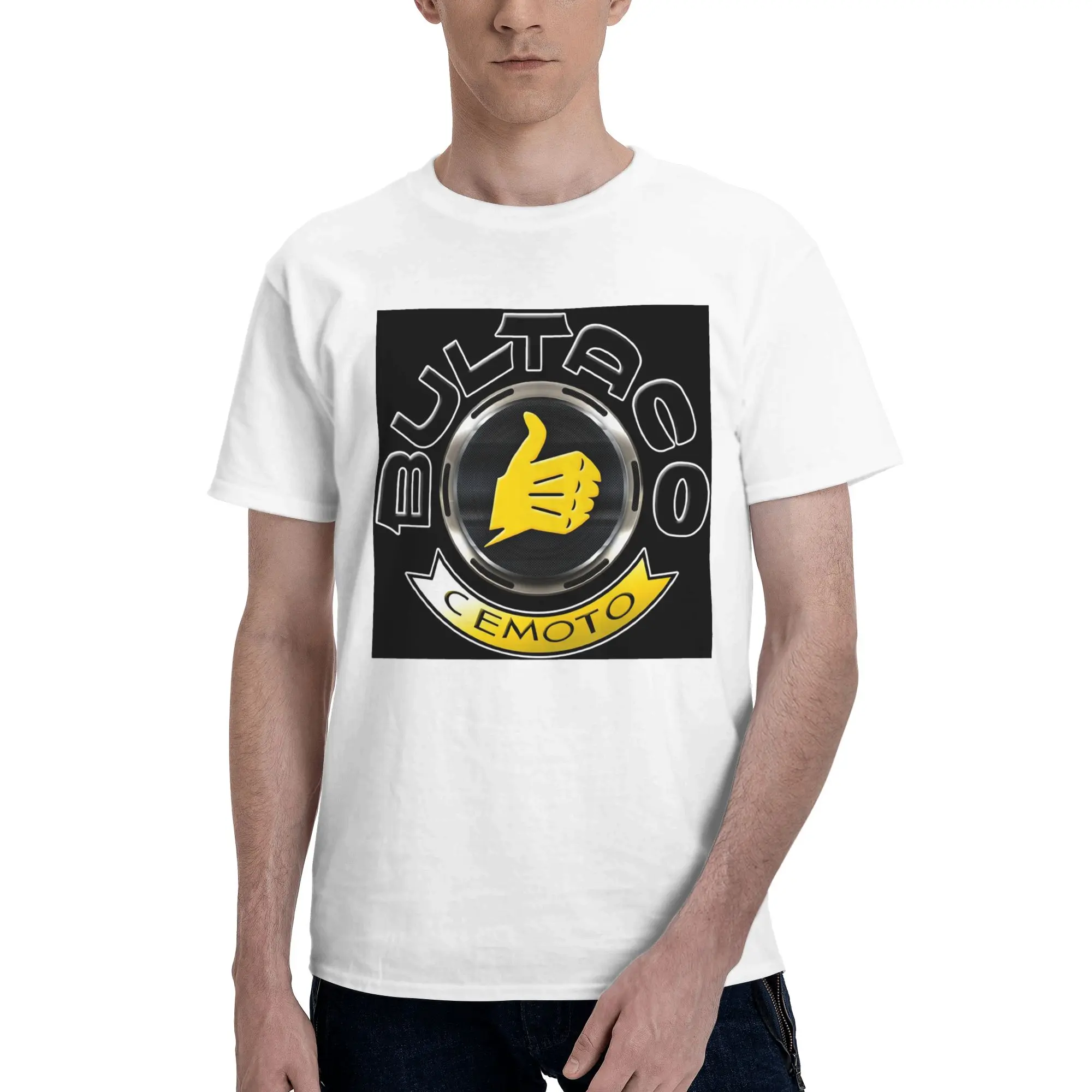 

Мужская футболка Bultacos Alpina Motorcycles, футболки большого размера, мужские хлопковые футболки с круглым вырезом, короткие летние мужские футболки