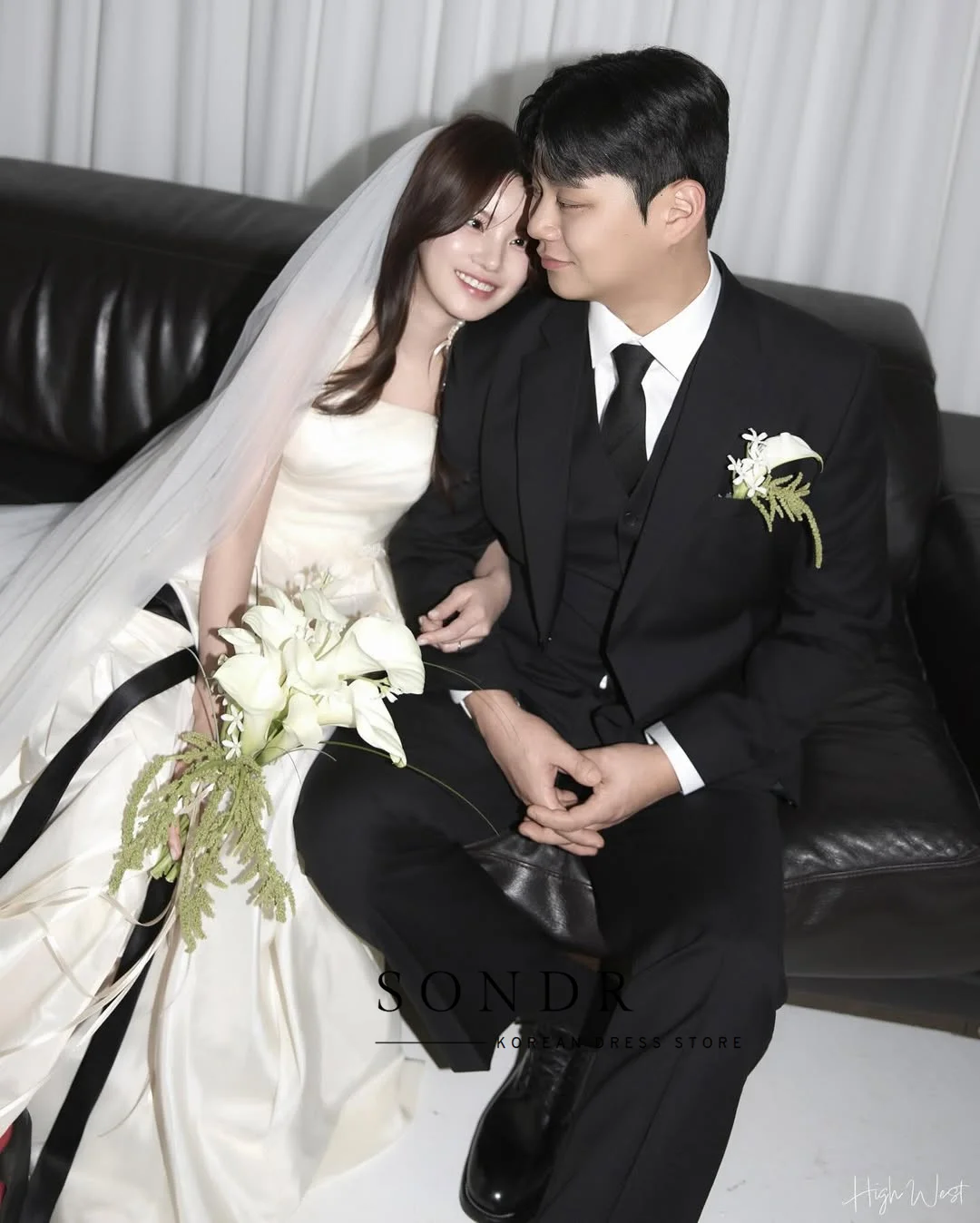 Suknie ślubne koreańskie Sondr z dekoltem halter, szyte na miarę, fason A-line, do sesji zdjęciowych na zewnątrz, suknie wieczorowe do ziemi, fason A-line.