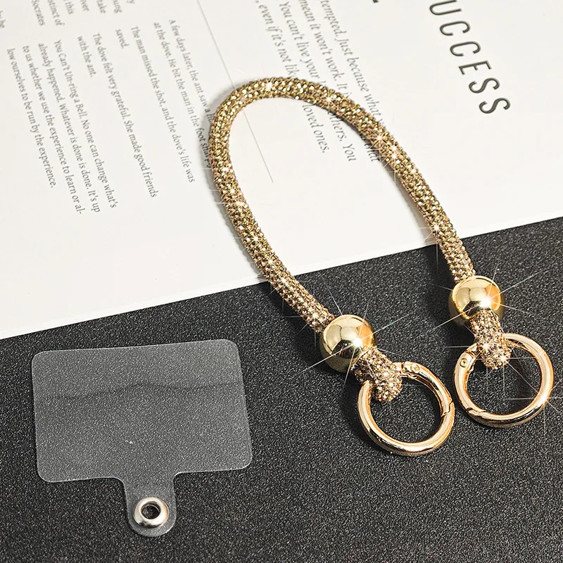 

Luxury phone strap Crystal Rhinestone Phone Lanyard accessory Bright straps Anti-lost Rope Hanging Cord Keychain on the phone