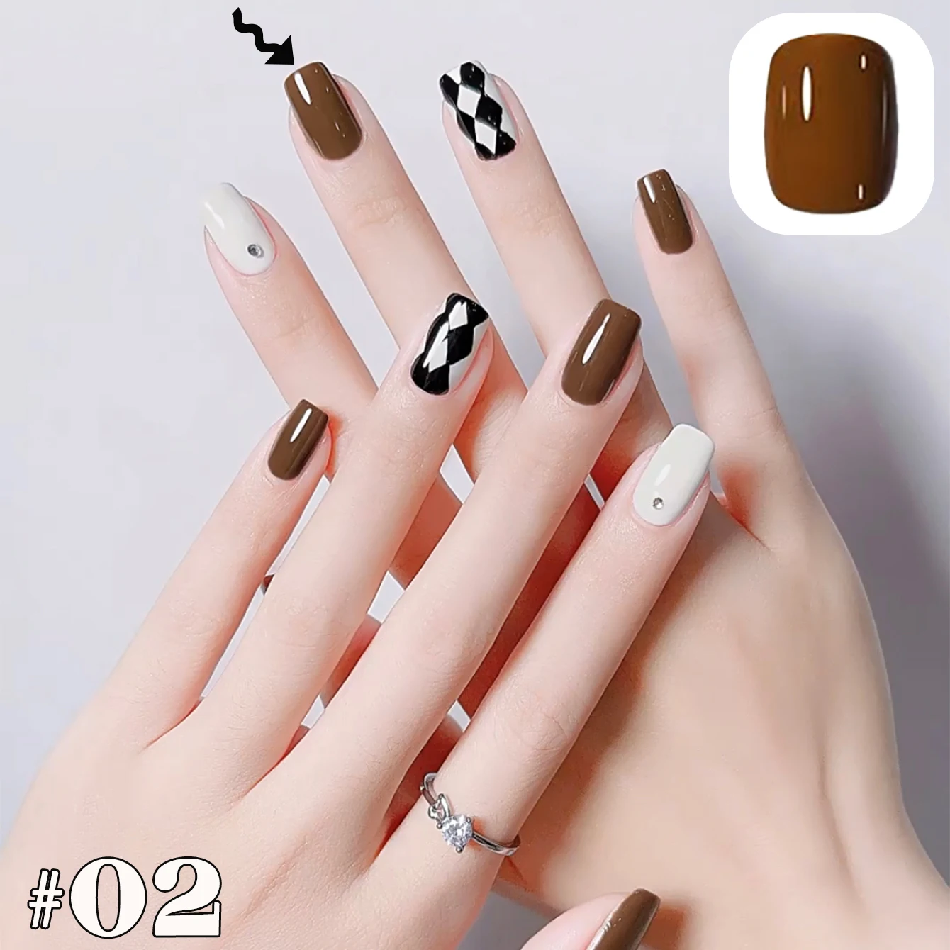 1 ชิ้น WS ยาทาเล็บเจลสีขาว ดำ น้ำตาล กาแฟ ช็อกโกแลต สำหรับฤดูใบไม้ร่วงและฤดูหนาว ยาทาเล็บเพื่อความขาว ยาทาเล็บยอดนิยม อุปกรณ์ทำเล็บ