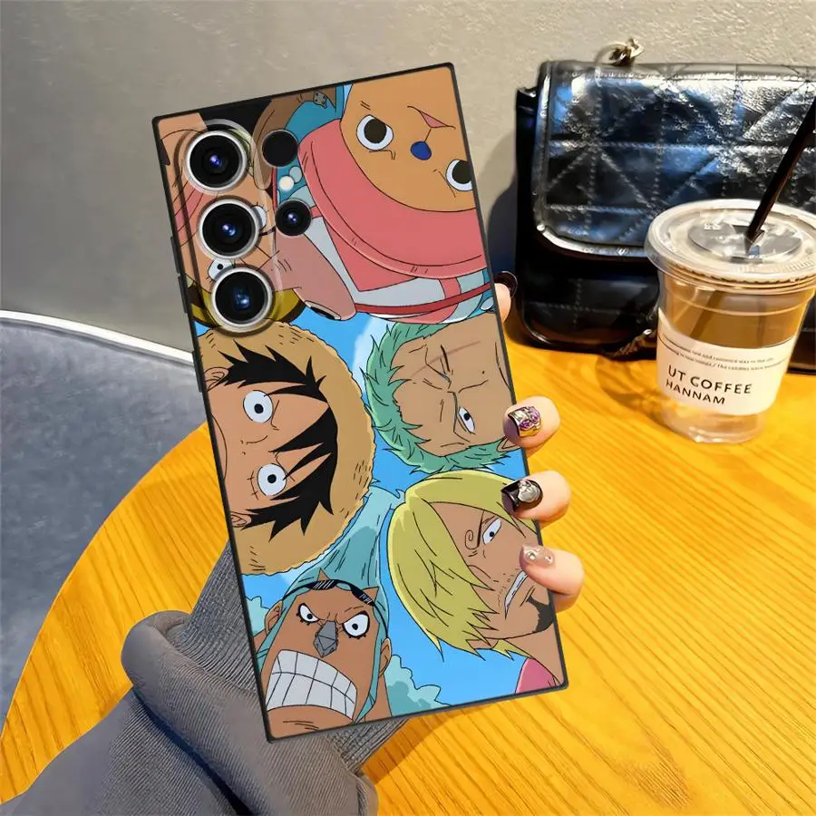 حافظة لهاتف سامسونج جالاكسي S25 Edge S21 FE S23 Ultra S20 S24 Plus غطاء هاتف ناعم أسود من قطعة واحدة #5