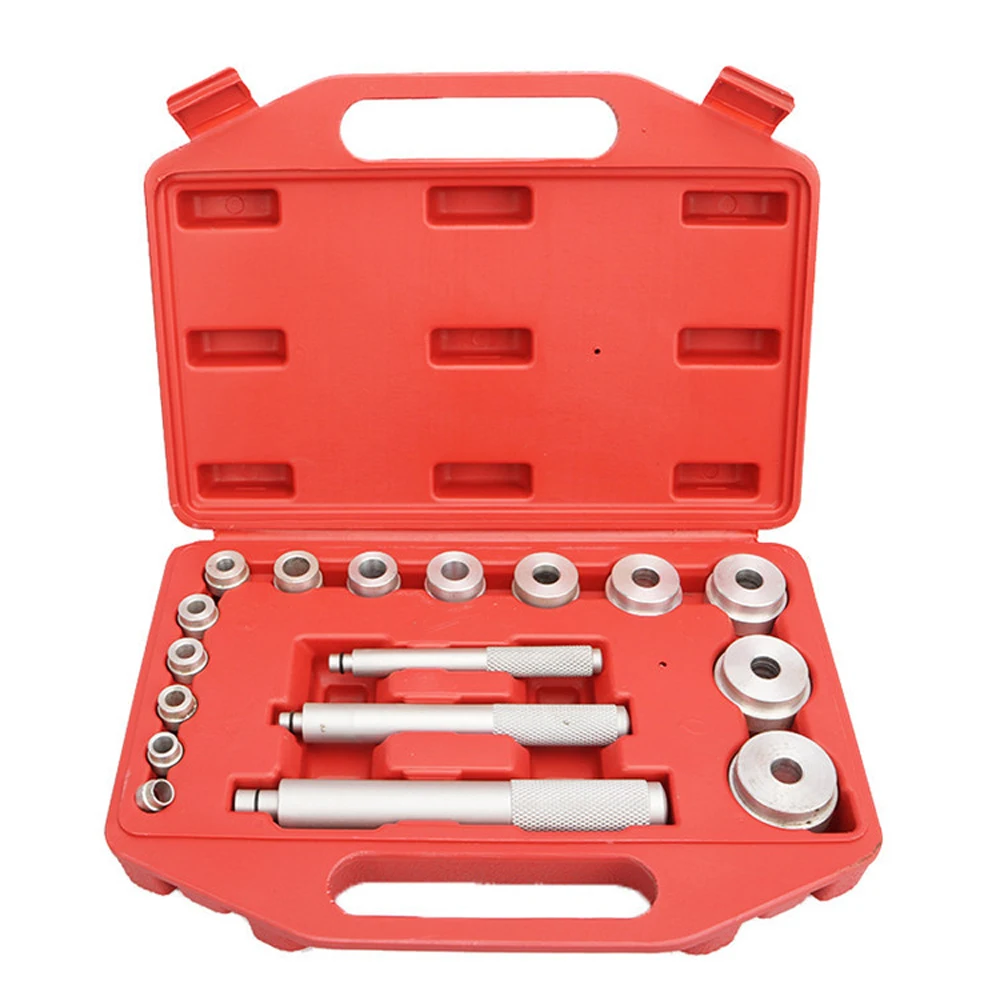 17pcs Small Bearing Extractor Bearing Pads Installation and Disassembly Tools Set Bearings Installer Auto Repairing Maintenance