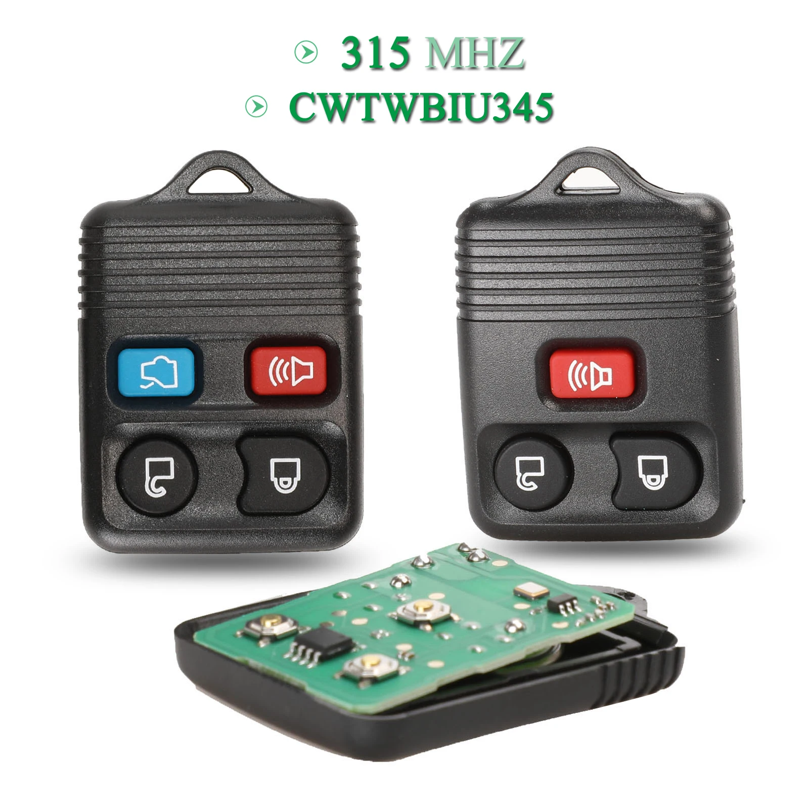

jingyuqin CWTWB1U415 KBRASTU15 315Mhz Remote Control Car Key Transit For Ford Complete Fob Keyless Entry Transmitter 3/4 Button