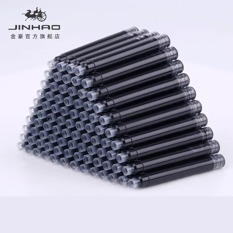 

15 шт./лот JINHAO брендовый высококачественный лучший дизайн ручка сменные картриджи с чернилами синий/черный/красный модные гладкие чернила для письма