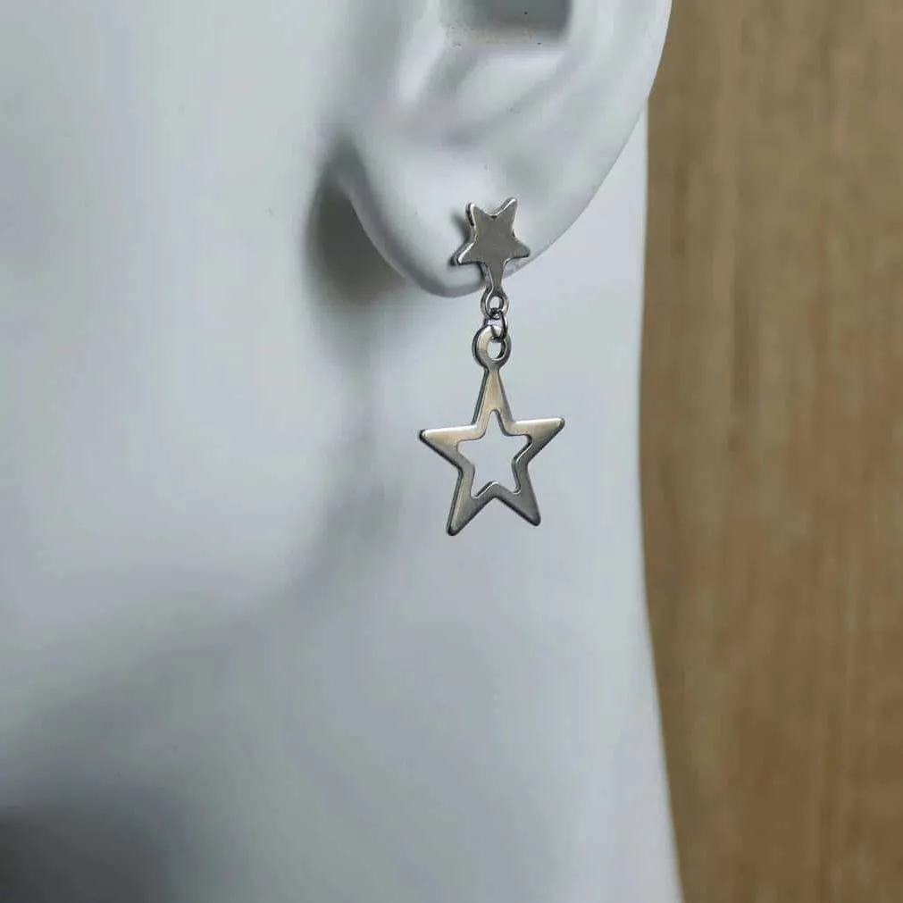 Punk Pentagram Earr… - image