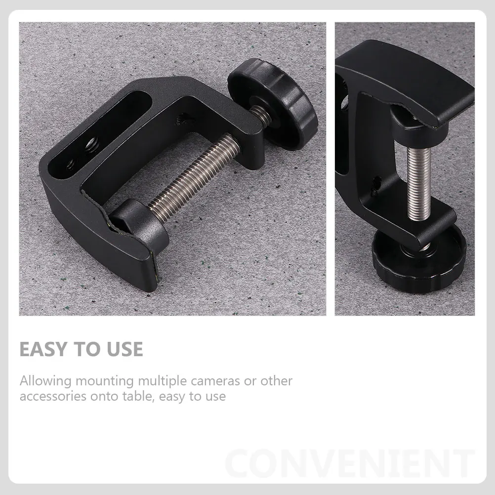

Alloy Desktop Mount Clip Quick Release C Clamp Adjustable Camera Bracket For Dslr Video Light Heavy Duty Table Mount