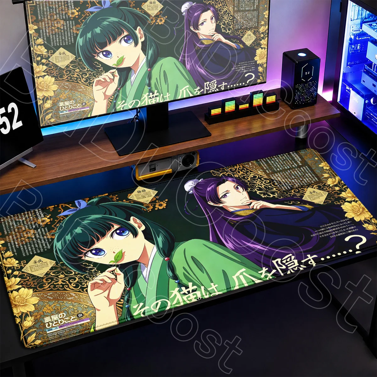 The Apothecary Diaries Tabletop Mouse Pad Office Cabinet Computer Keyboard Mats Large Non-slip Anime Kawaii Maomao Laptop Carpet