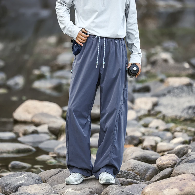 Outdoor Lightweight Cargo Pant Men Women Waterproof Quick Dry Sport Hiking Loose Casual Techwear Track Pant Joggers Trousers