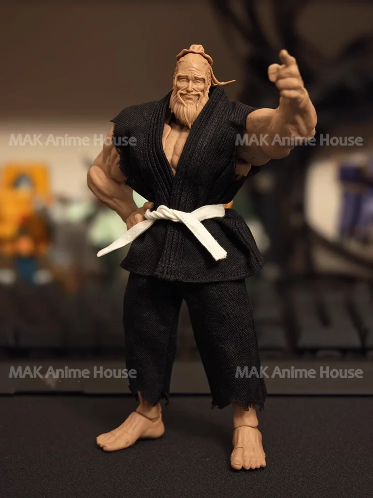 1/12 Lose Kampfkunst Uniform Kleidung Set Modell Fit 6 "Romankey UMS003 Big Guy Männlicher Soldat Action Figur Starke körper Puppen