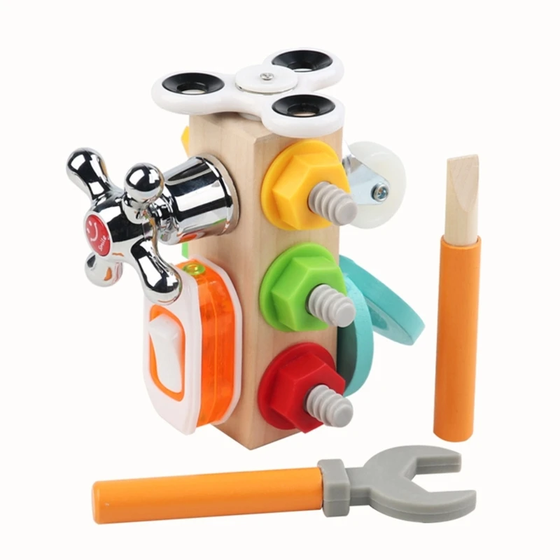 

Children Life Skill Learning Toy Sensory Board Game Developmental Baby Wood Toy Hand-Eye Coordination Travel Toy