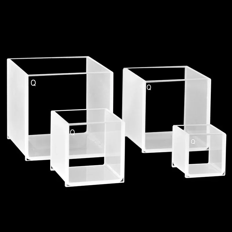 Quartz Cuvette Square Sample Cell Square Cylinder Optical Path 20mm / 30mm / 40mm / 50mm Large Capacity