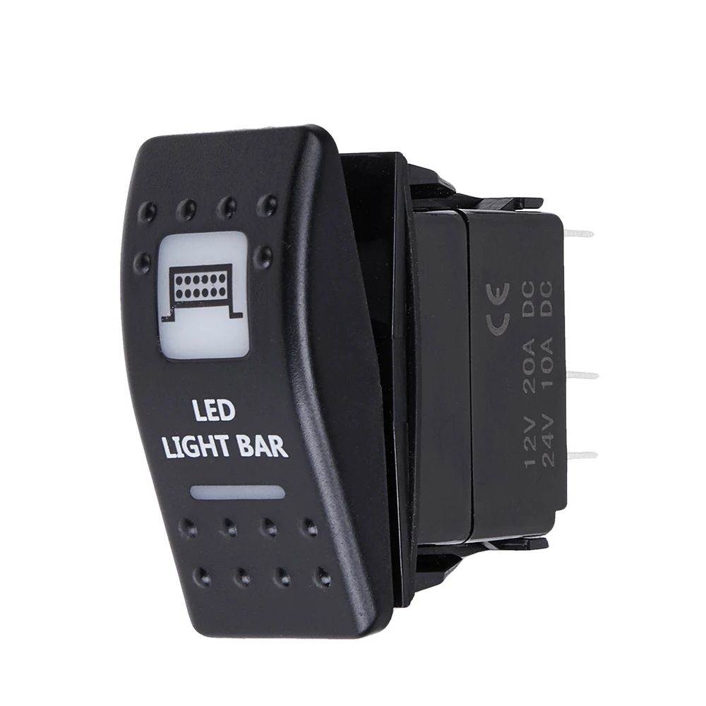 Rocker Switch Iluminado Luzes dianteiras LED, Guincho, Traseiro, Barra de Luz, Buzina, UTV, Pode Sou, Maverick, Comandante, Yamaha