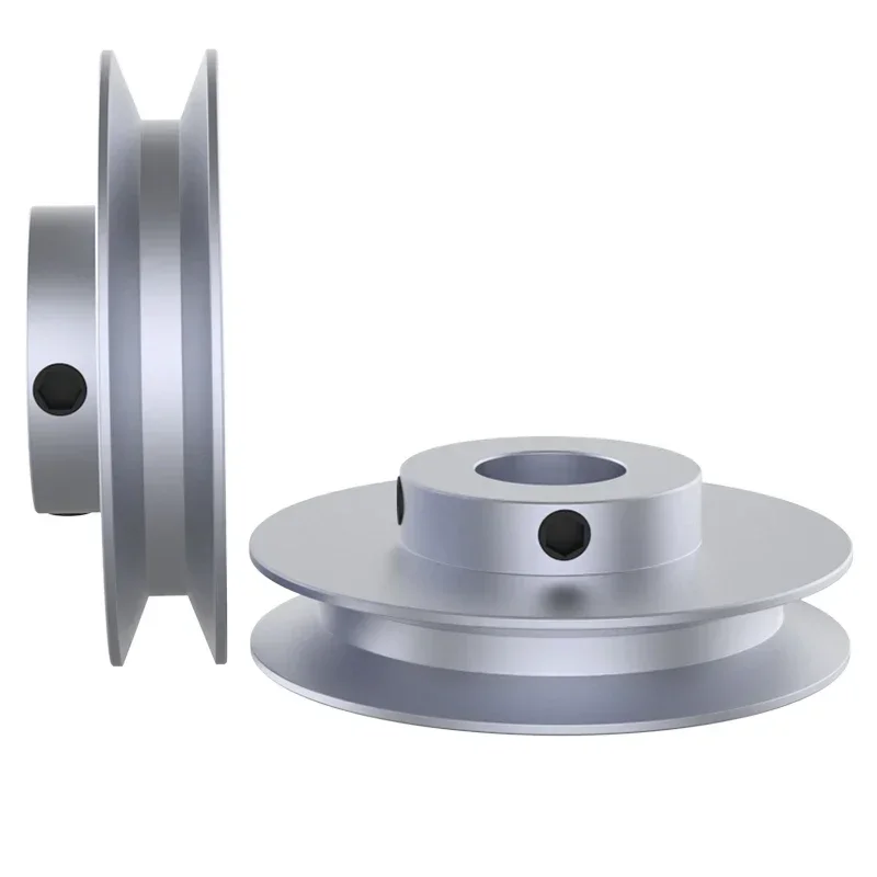 1pcs V-belt pulley A-type single-slot aluminum alloy small wheel large-scale motor motor drive wheel