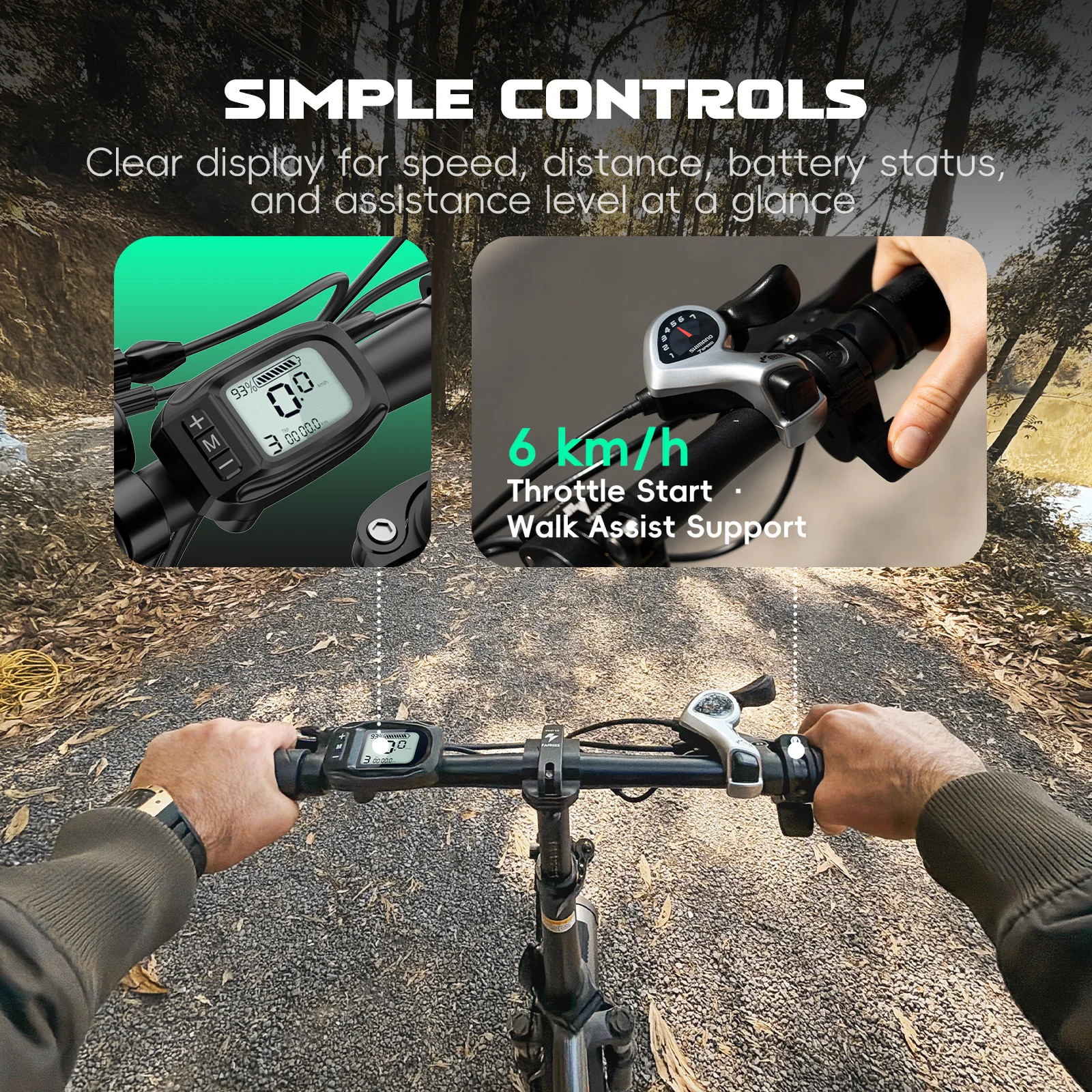 Fafrees F20 E-bike Mountainbike Mit 36V 18Ah Abnehmbarem Akku, 20 Zoll Klapprad Elektrofahrrad für Erwachsene, 7-Gang, 25 km/h und Reichweite bis 90km – Detail 6