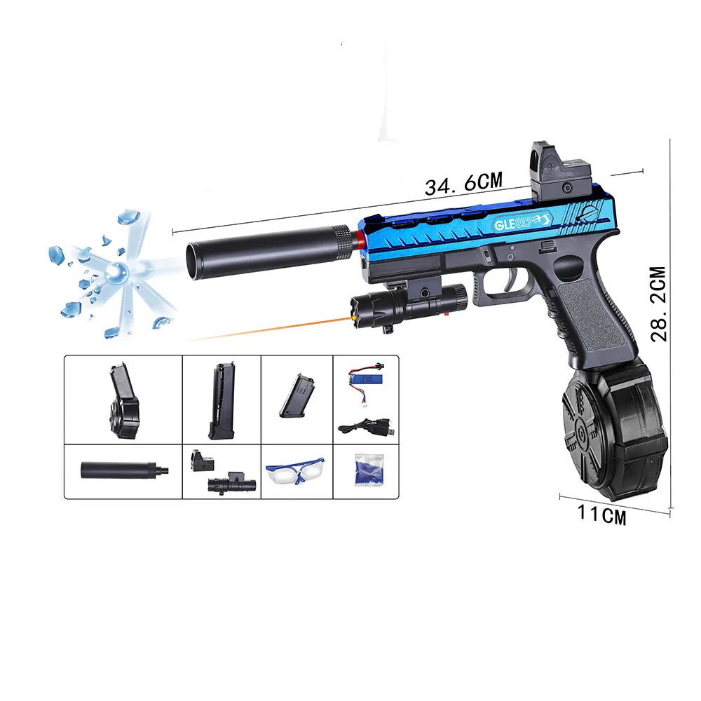 Electric gel ball blaster toy gun for birthday outdoor shooting game