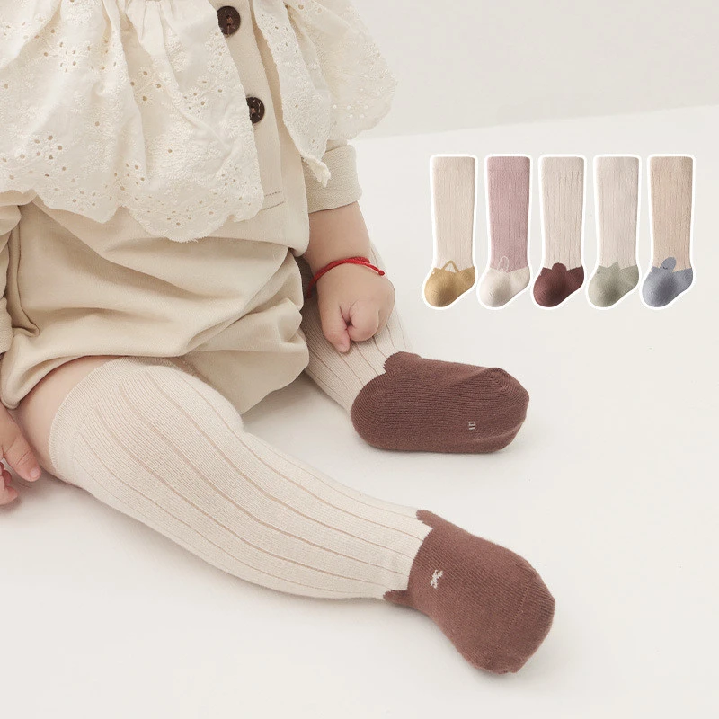 

2023 New Fashion Autumn Winter Cartoon Calf Sock for Baby Boy Girl, Cute Knee High Cotton Socks