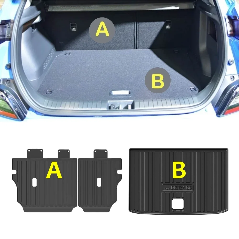 Für BYD Formula Leopard 5 Denza B5 2023-2026 Bao 5 TPE-Fußmatten, Kofferraummatte, Bodenteppiche, Laderaumauskleidung, Rückenlehnenmatte LHD RHD – Detail 2