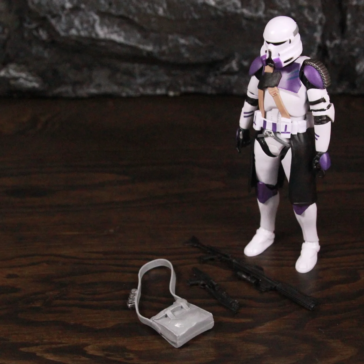 Nieuw lichaam - Star Wars 187th Airborne Purple Shock Red Coruscant Airborne Trooper Squadron 6 "Action Figure Doll Model Clone Toys