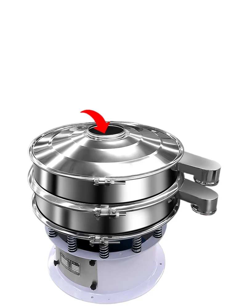 

Трехмерный вращающийся виброшит, круглый вибрационный экран из нержавеющей стали, фильтр для соевого молока, машина для просеивания пищевых продуктов