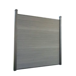 Modern Design Modular Fences Aluminum Metal Horizontal Yard Privacy Slat Fencing Panels Outdoor Garden Fence