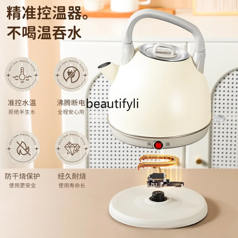 غلاية كهربائية سميكة من الفولاذ المقاوم للصدأ ومضادة للحرق الجاف، غلاية كهربائية سعة 3 لتر، فشل طاقة أوتوماتيكي منزلي