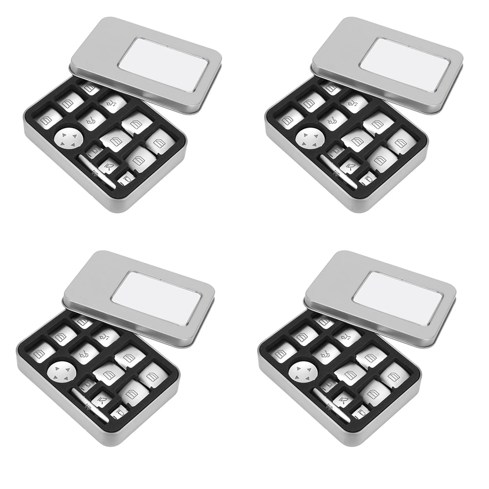 

56Pcs Car Window Glass Lift Button Sticker For Mercedes Benz B C E Gla Cla Glk Gl Ml Gle Class