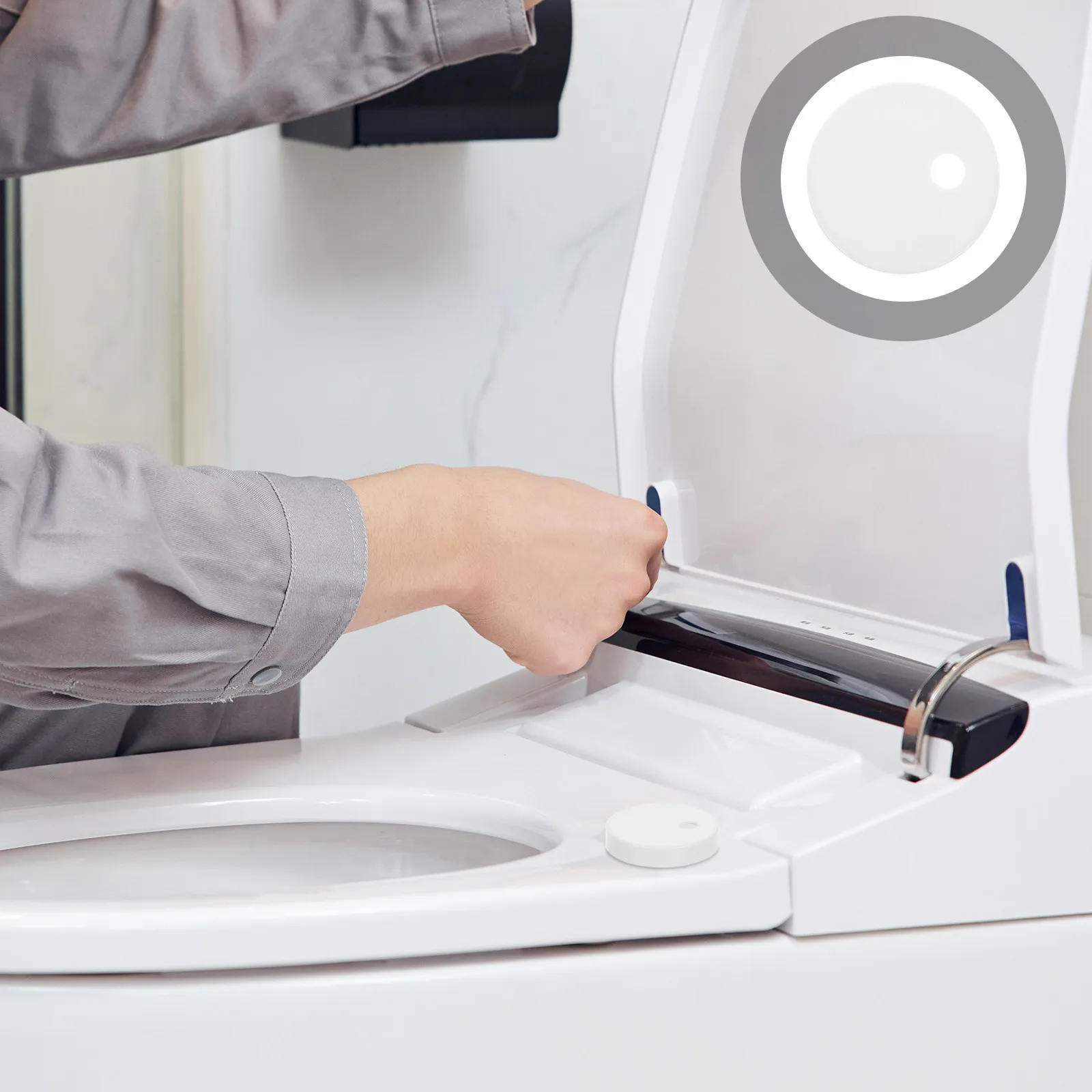 

Small Universal Toilet Bolt Caps Plastic Covers Bowl Screws Lids Decorative Bathroom White Practical