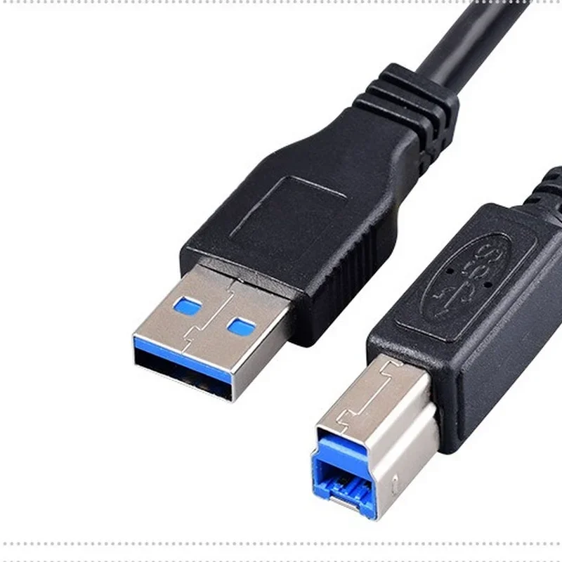 USB Printer Cable USB 3.0 2.0 Type A Male to B Male Cable for Canon Epson HP ZJiang Label Printer DAC USB Printer