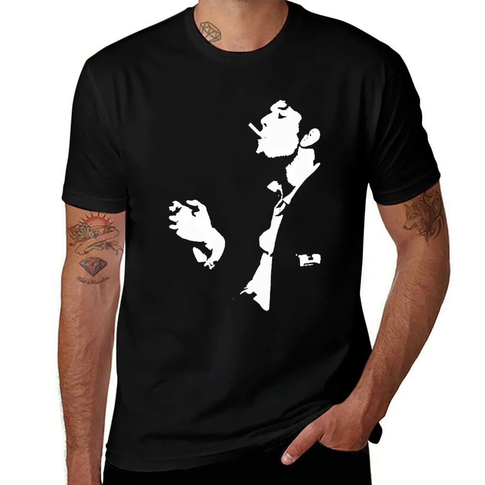 

Tom Waits icon T-Shirt t shirts for man pack white cotton t shirts man 100%
