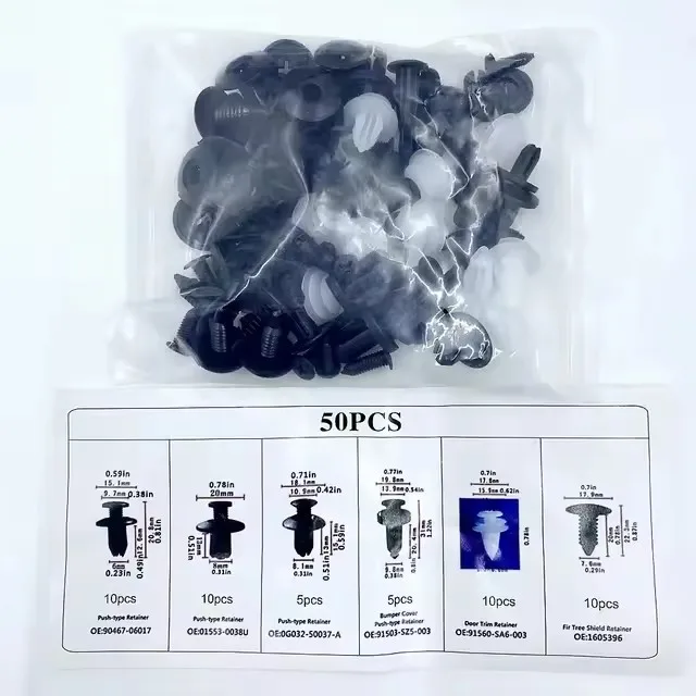 Neue Auto Fastener Clips Mixed Auto Körper Push Retainer Pin Niet Stoßstange Tür Trim Panel Fastener Kit Auto Clips Retainer Werkzeuge