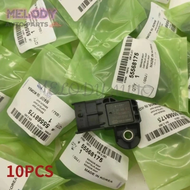 

10PCS 55568175 0281006077 Manifold Boost Pressure Sensor MAP Sensor For GM EXPRESS 2500 SONIC TRAX GMC CANYON