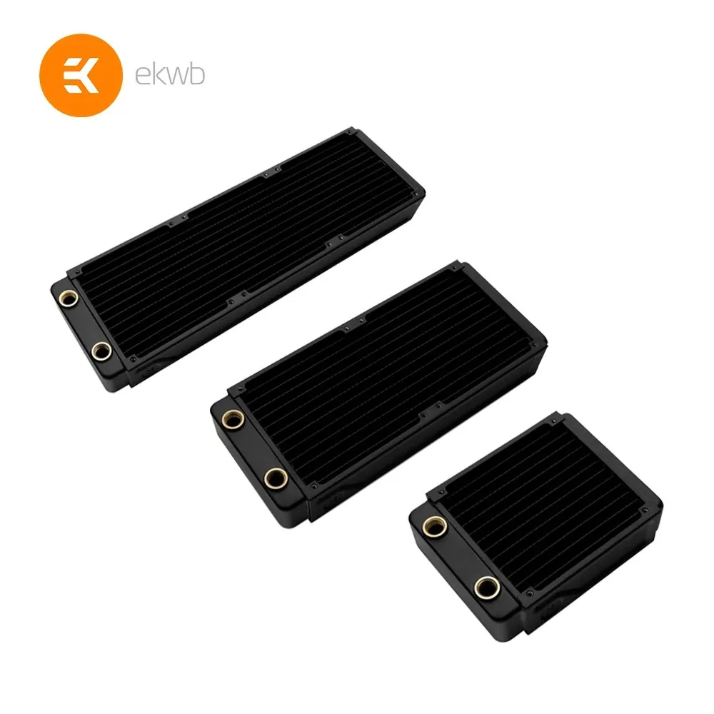 Imagem -02 - Ek-coolstream-copper Water Cooling Radiator Dissipador de Calor do Ventilador Se120 Se120 1x12cm 27 mm 45 mm de Espessura Clássico