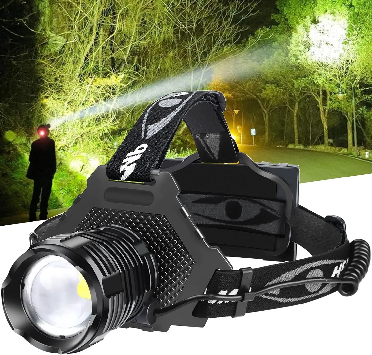 

Most Powerful XHP70.2 USB Rechargeable Led Headlamp 10000LM Headlight XHP50 Hunting Fish Cycling Lanterna Waterproof Use 3x18650