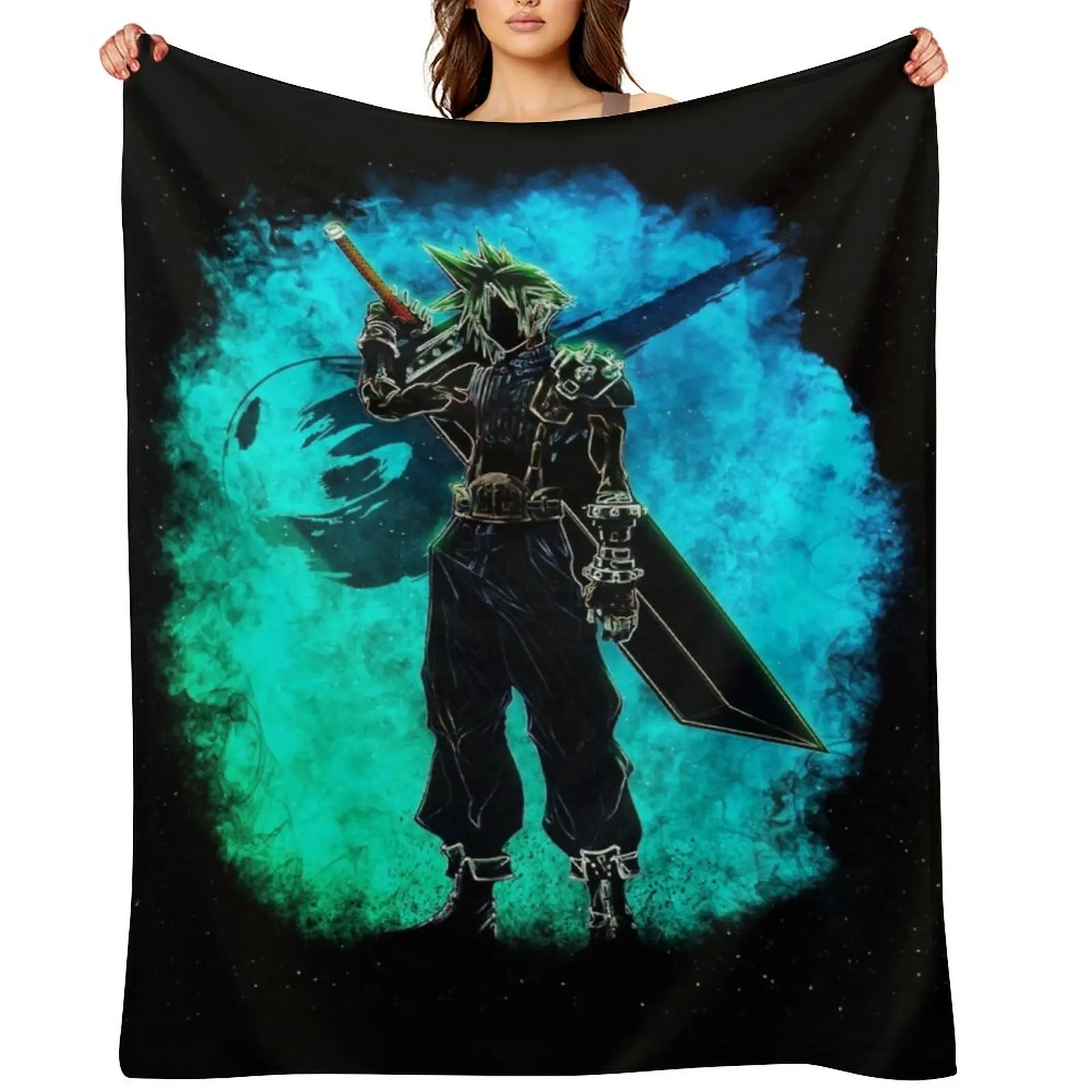 

Cloud strife Throw Blanket blankets ands Personalized Gift Designers For Baby Blankets