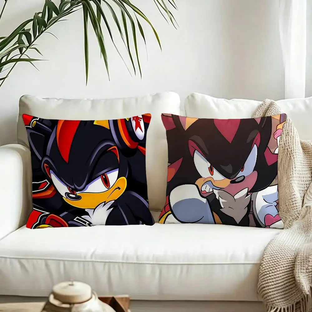 S-Shadow the H-HedgehogS Pillow Case Living Room Sofa Cushion Cover Suitable For Home Bedroom Room Decoration