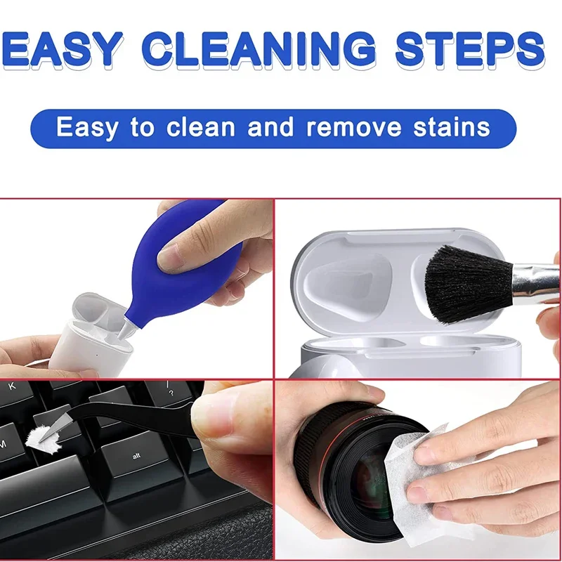 Cleaning Kit Keycap Puller Speaker Clean Phone Charging Port Cleaning Tool For Keyboard Airpods Earbuds Camera USB Port