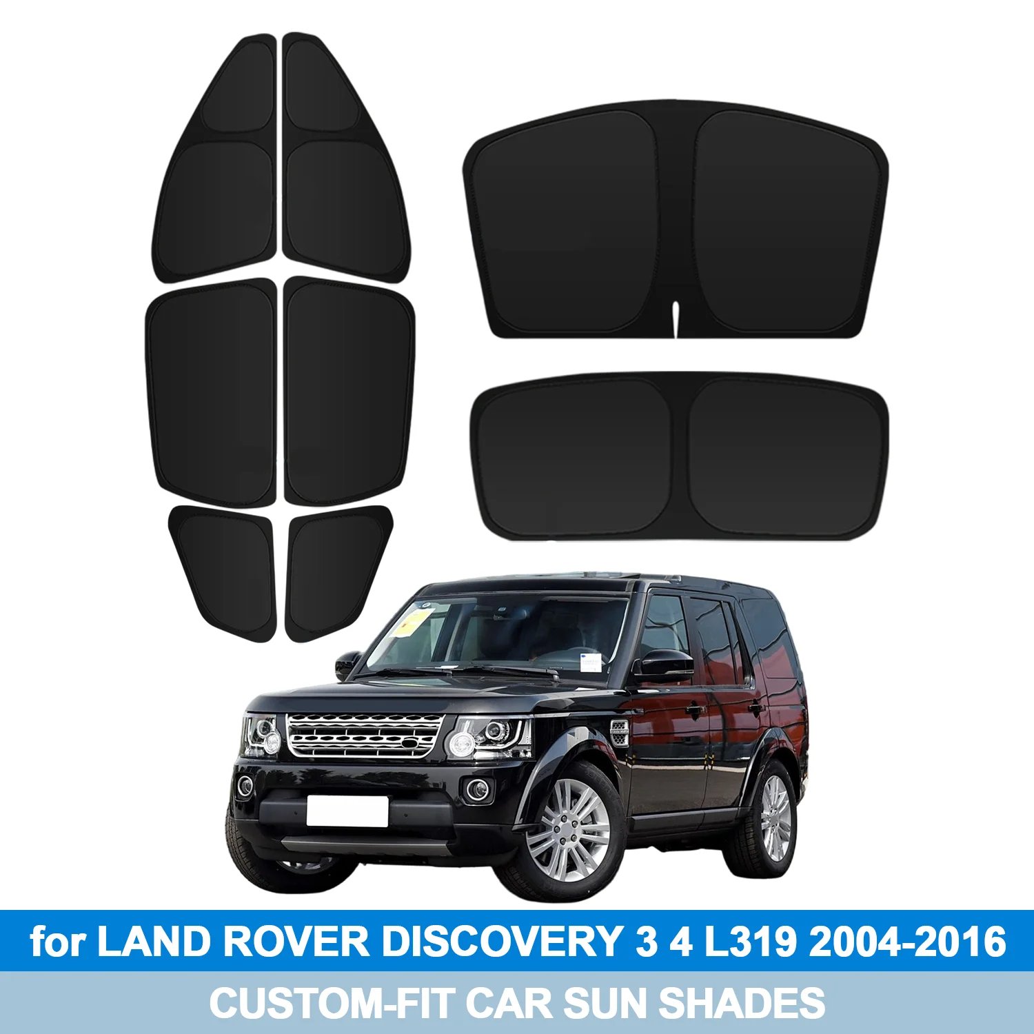

For LAND ROVER DISCOVERY 3 4 L319 2004-2016 Windshield Sun Shade Side Window Shades Cover Sun Visor Shield Privacy Protection
