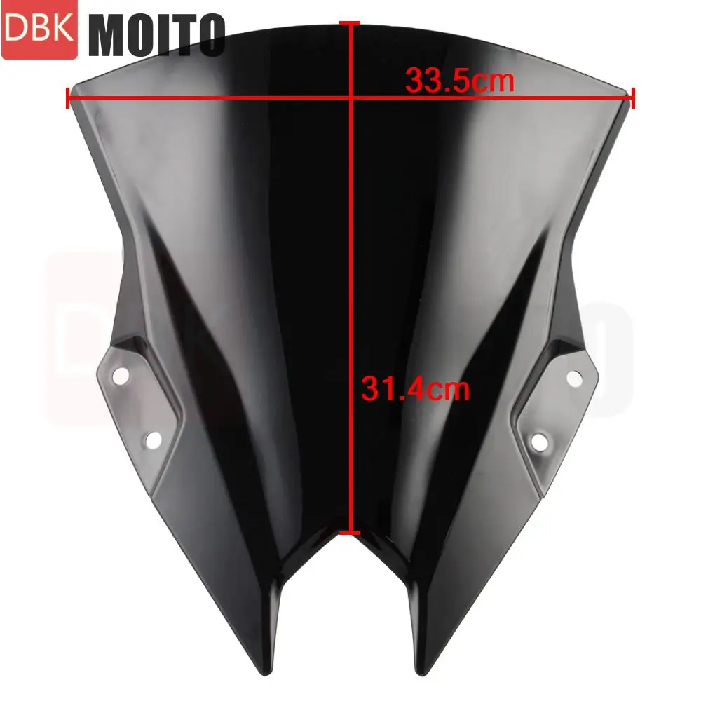 Motorcycle Windshield Wind Deflectors Viser Visor Wind Screen For Kawasaki Ninja 500 EX500R 2024-2026