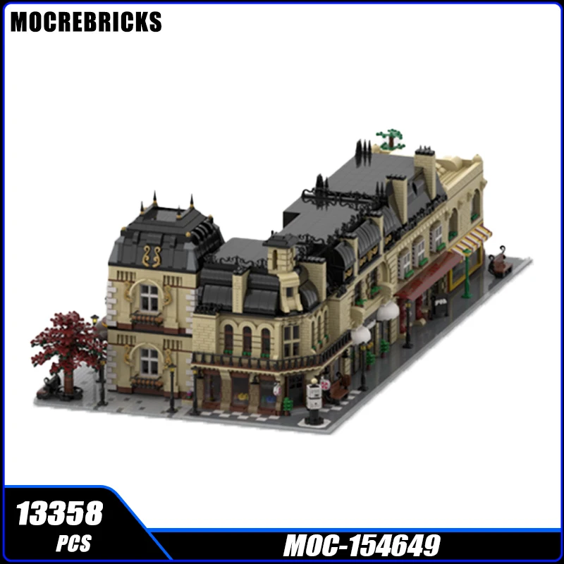 

Medieval Series Modular Old Street Building Block DIY Model MOC-154649 Collection Experts High Difficulty Originality Brick Toy