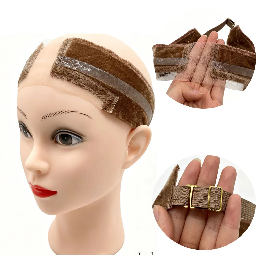 1pc Invisible Lace Wig Grip Band Velcro Adjustable Non Slip Headband for Lace Front Wigs for Women Wig Accessories